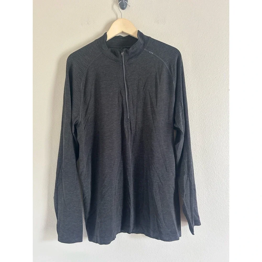 Lululemon Men's Metal Vent Tech Shirt  1/2 Zip LS 2.0 Size XL  I-2